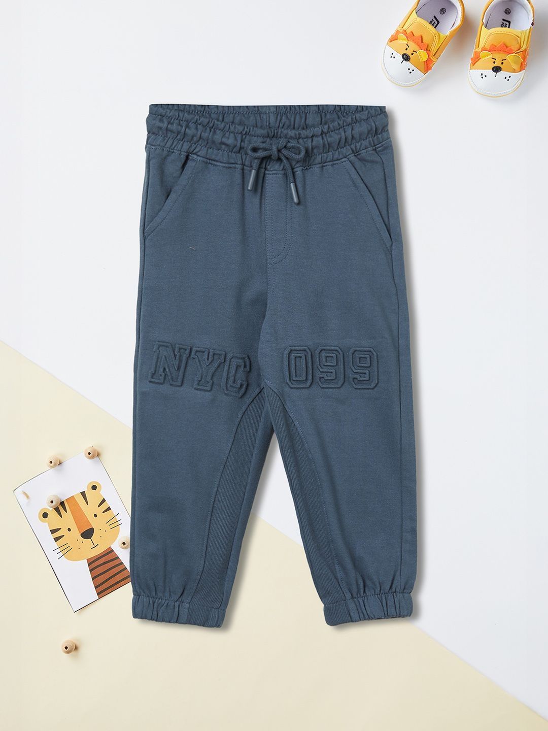 max Boys Jogger Mid-Rise Cotton Trousers