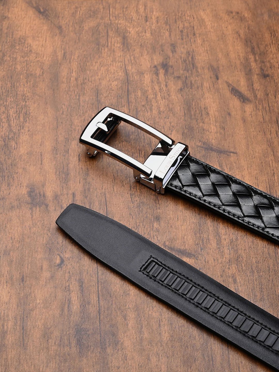 LOUIS STITCH Men Textured Leather Belt-picture-25