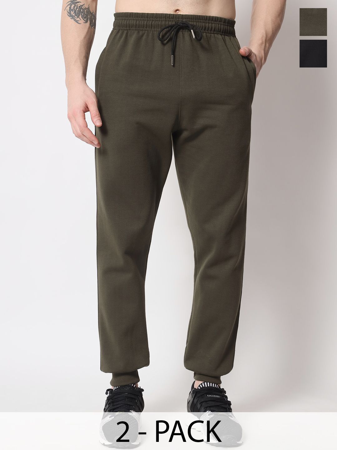 FFLIRTYGO Men Pack Of 2 Mid-Rise Joggers-picture-27