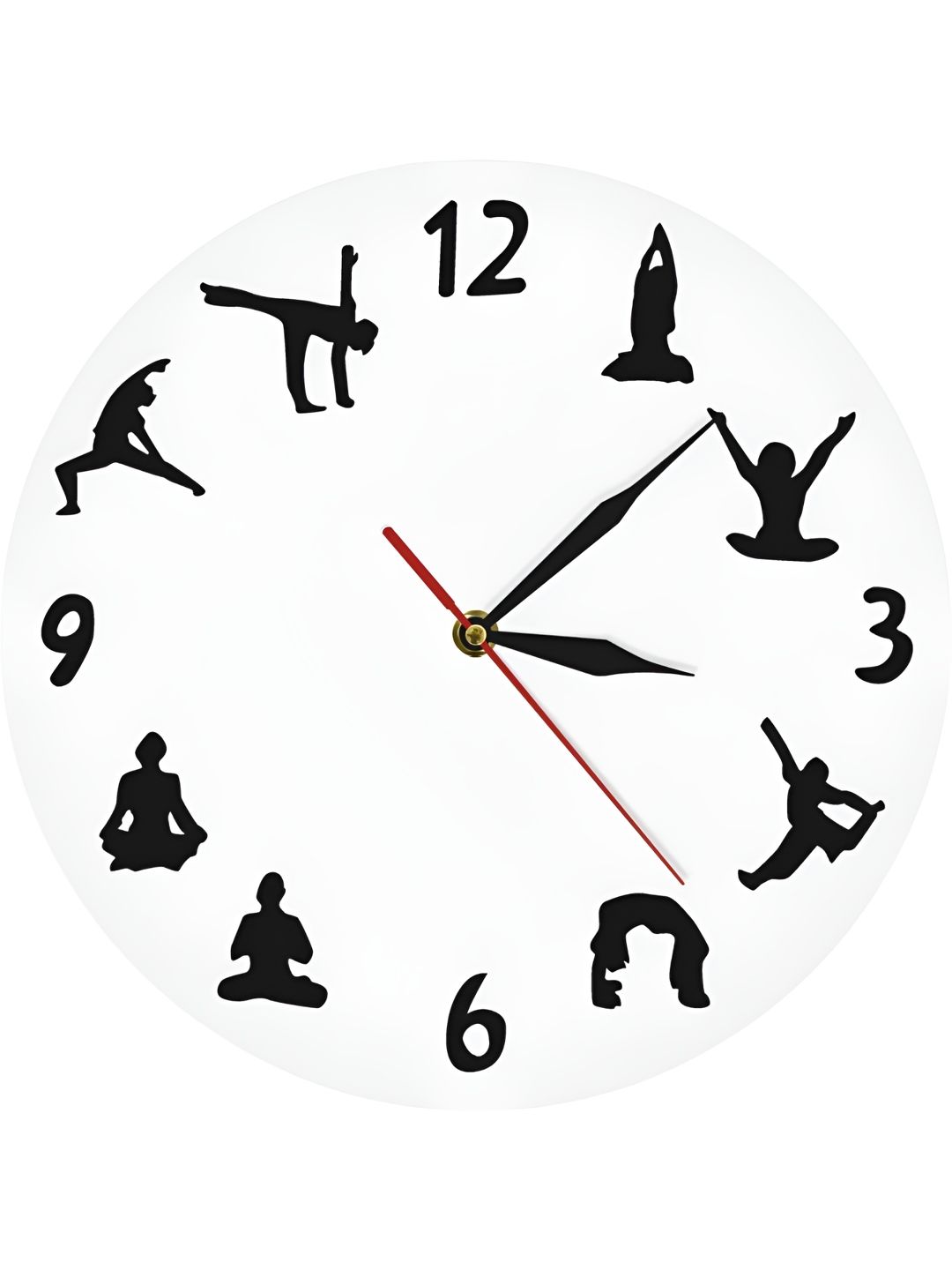 QEZNEF White Solid Traditional Wall Clock-picture-19