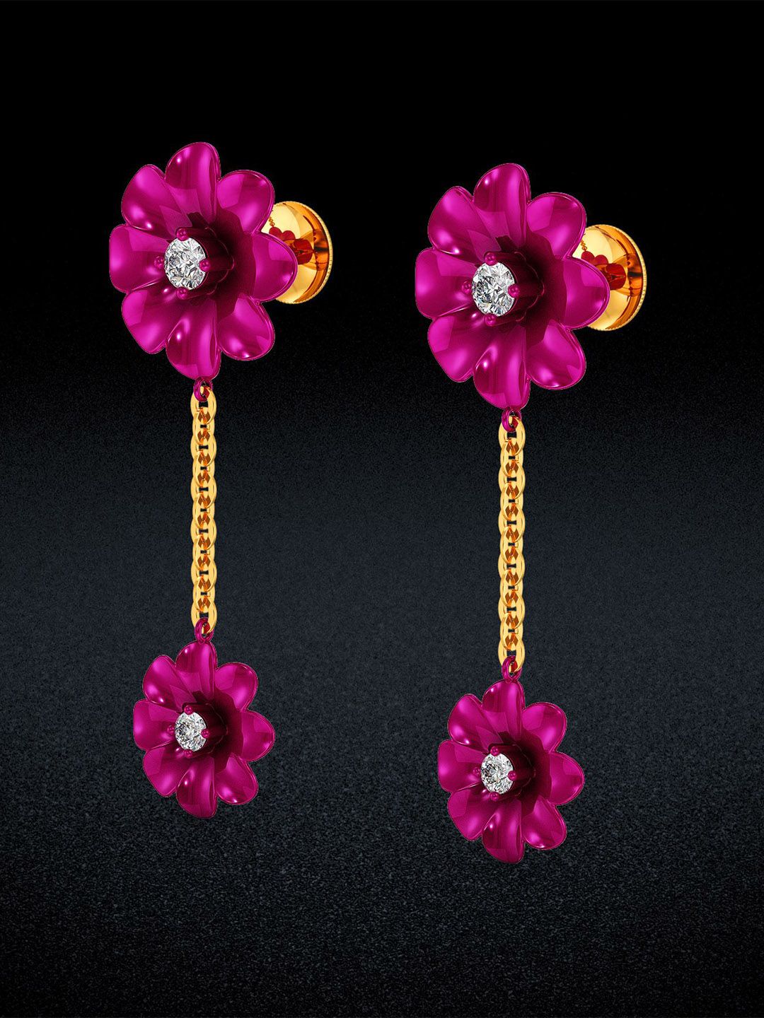 Joyalukkas 22Kt Gold Drop Earring - 3.792 g-picture-31