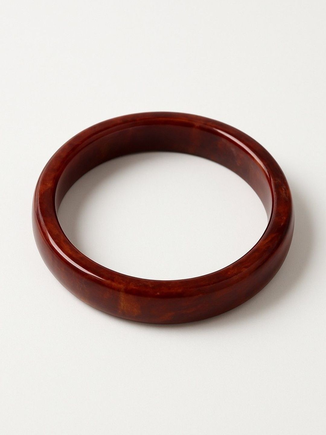 ATIBELLE Set Of 5 Resin Contemporary glossy Bangles