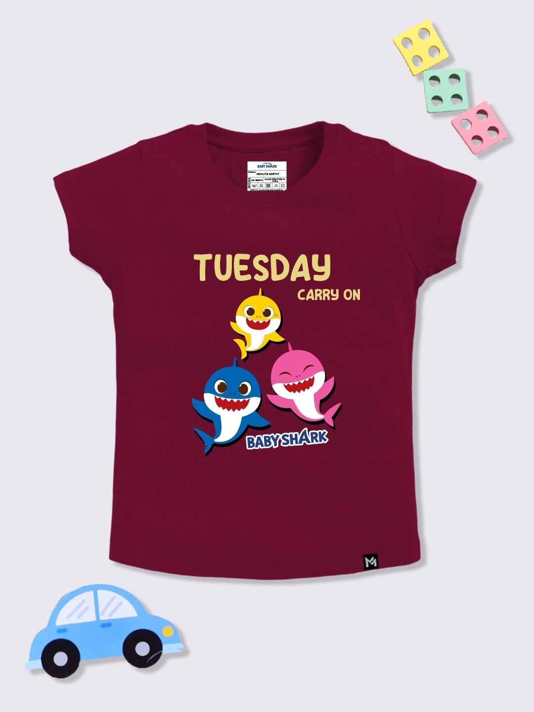 YK X Minute Mirth Baby Shark Graphic Printed Top-picture-22