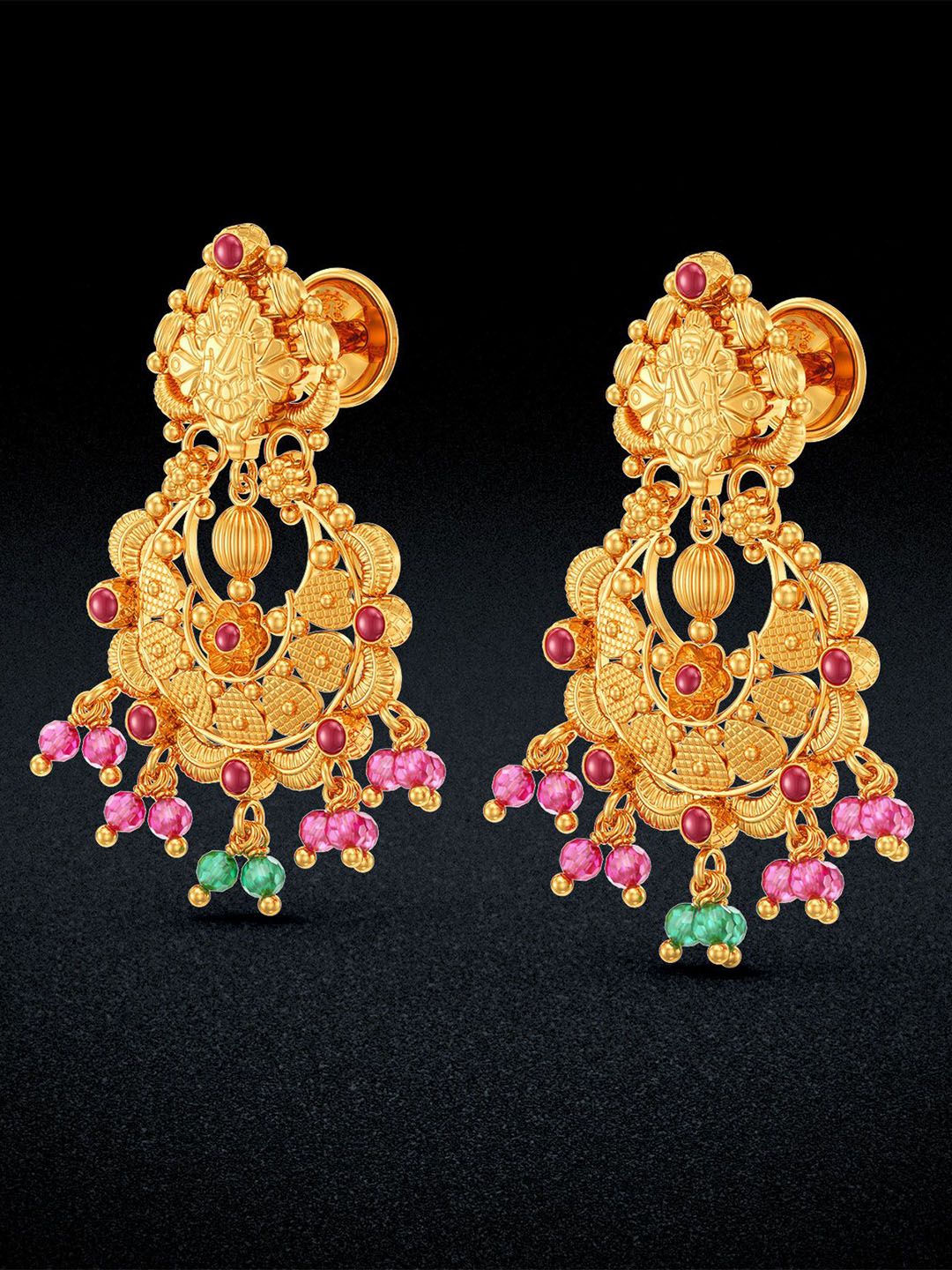 Joyalukkas 22Kt Gold Drop Earring - 6.796 g-picture-31
