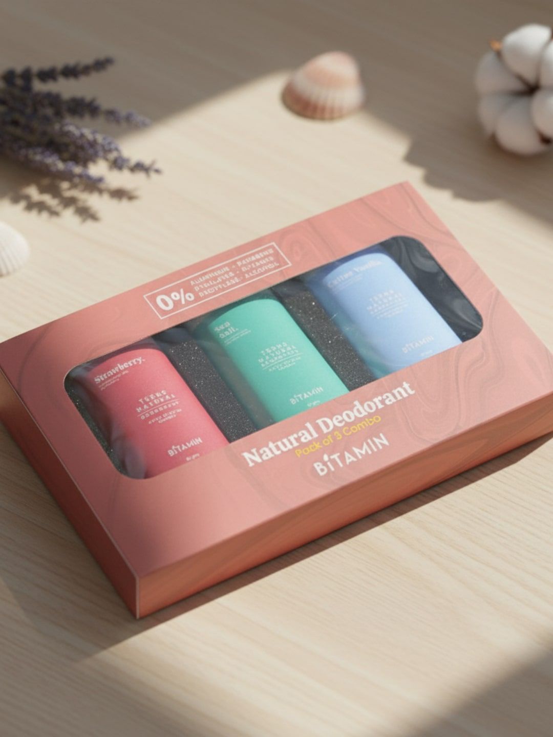 Bitamin Naturals Pvt Set Of 3 Women Sea Salt & Cotton Vanilla Deodorant Stick - 15 g Each-image-5