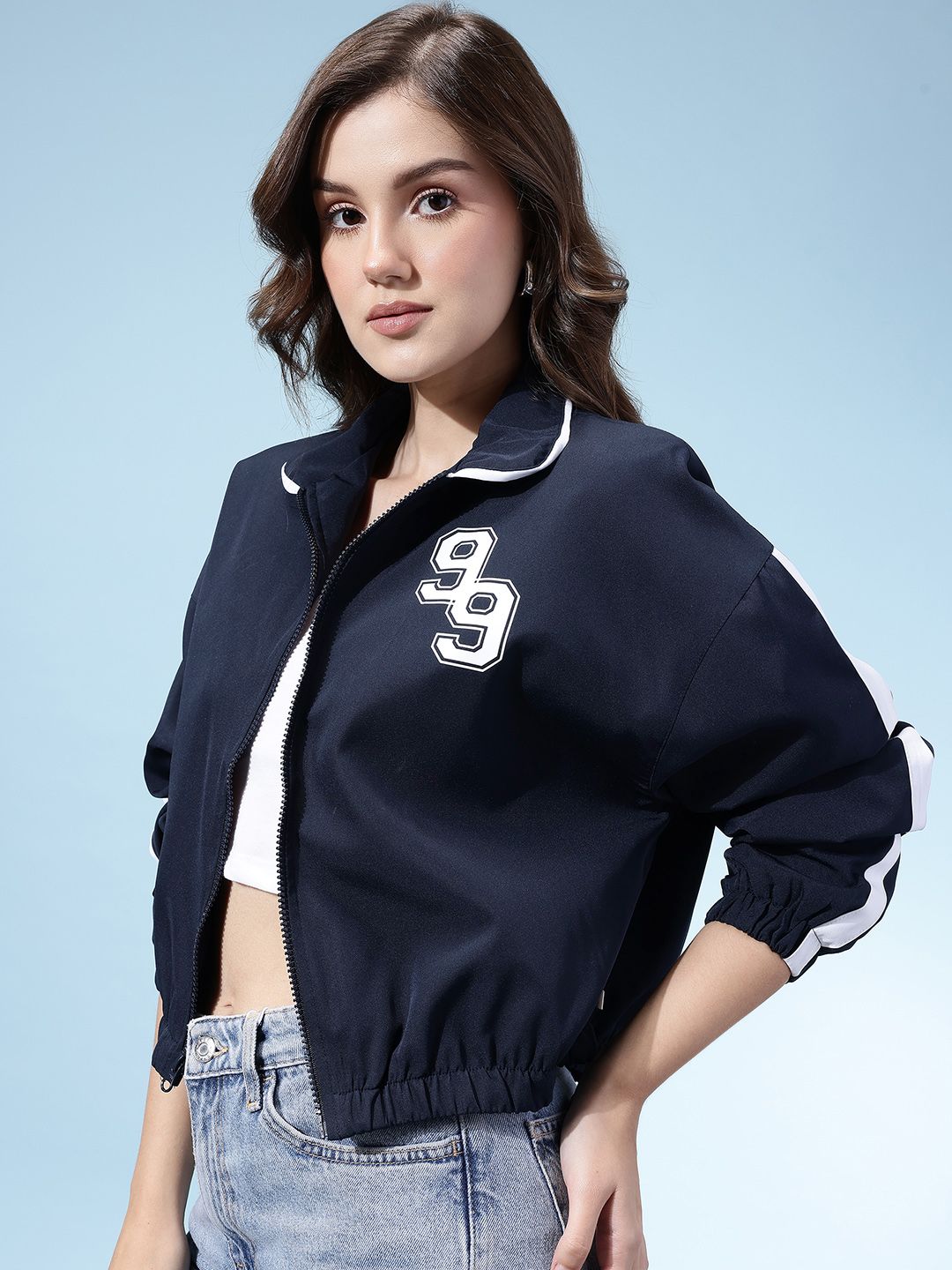 glitchez Conversational Printed Spread Collar Relaxed Fit Varsity Jacket-picture-14