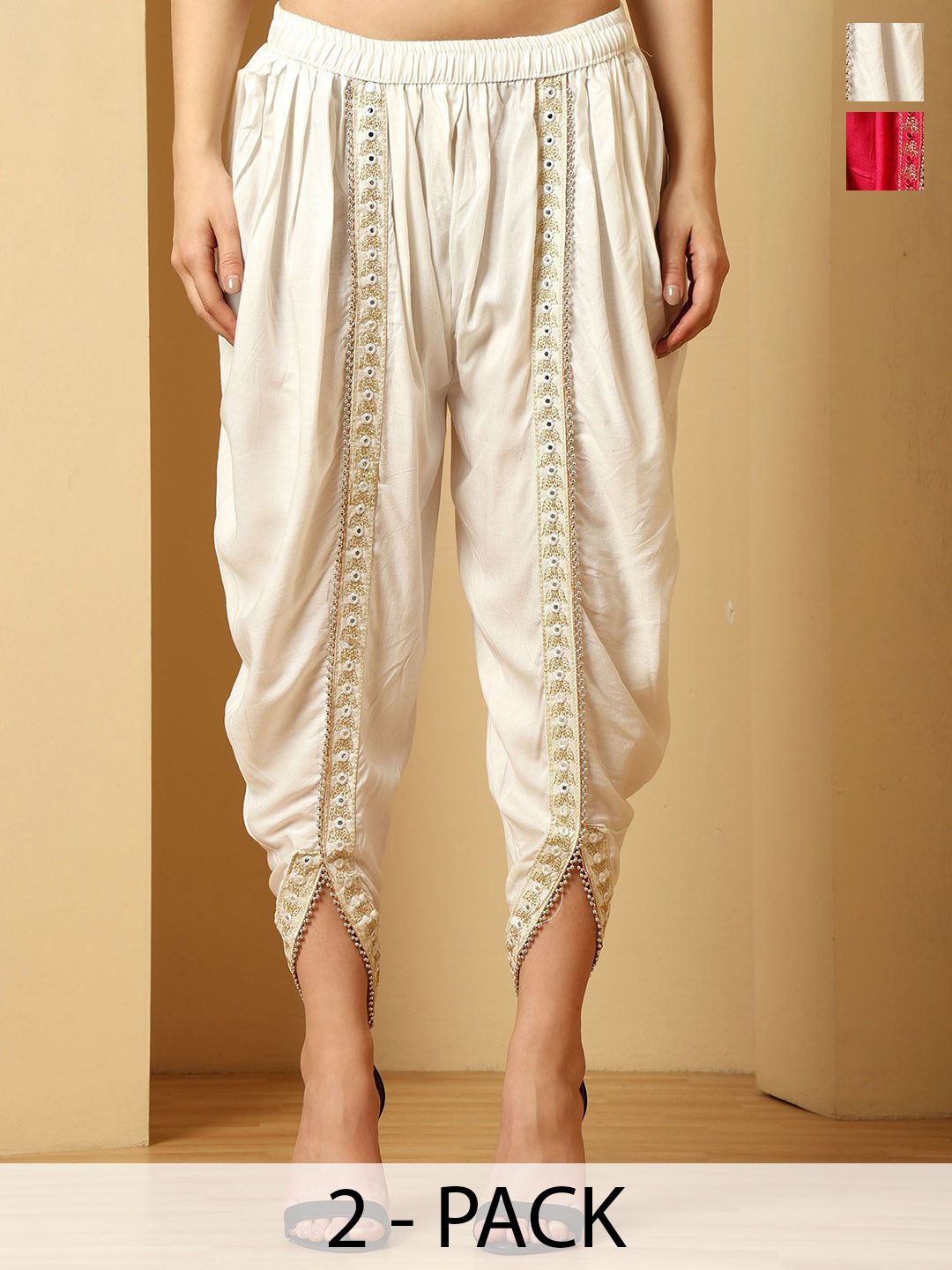 URBAN KANYA Women Embroidered Loose Fit Viscose Rayon Salwar-picture-10