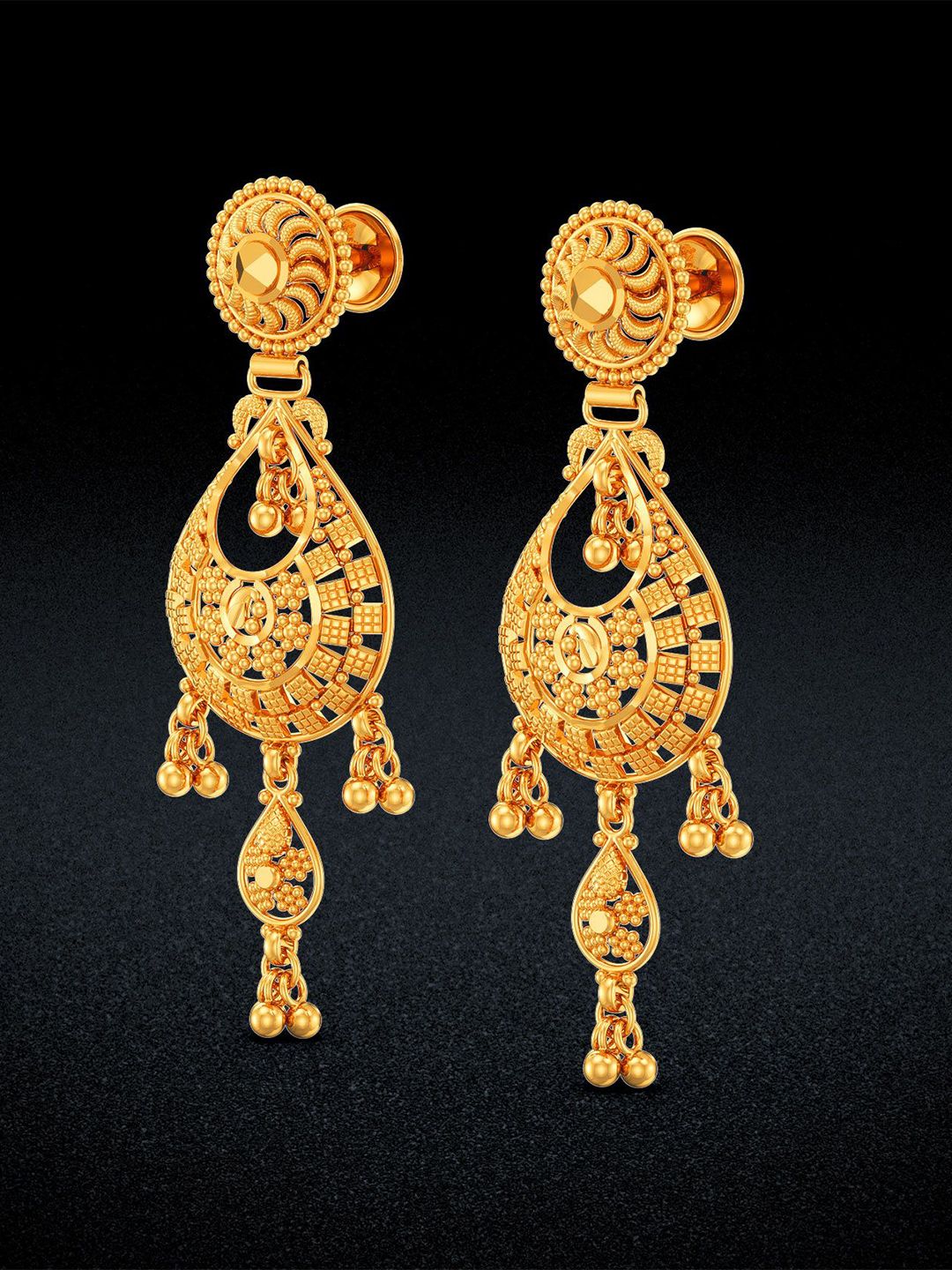 Joyalukkas Women 22Kt Gold Drop Earring - 9.93 g-picture-42