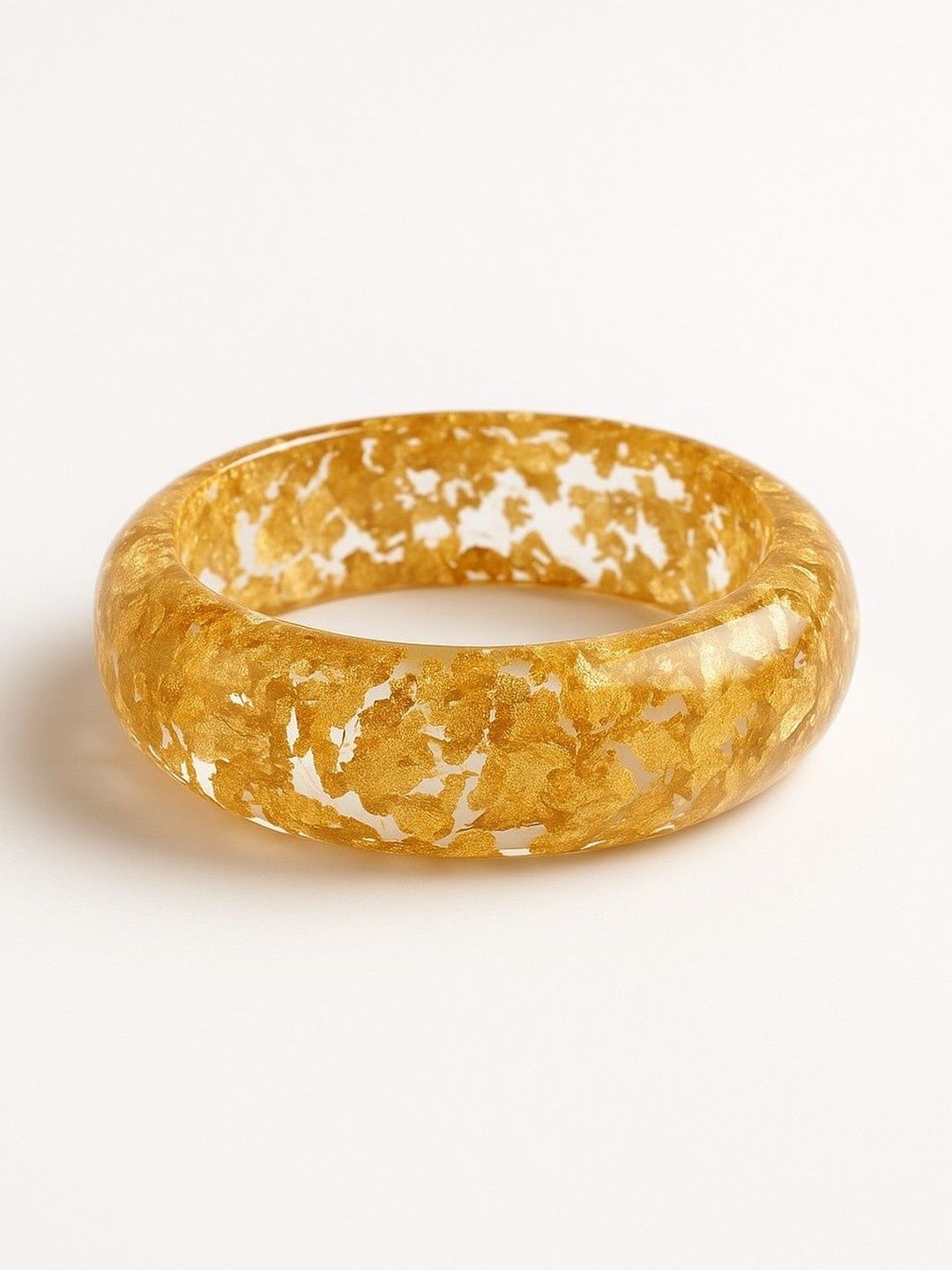 ATIBELLE Women Set Of 3 Round-Shaped Resin Bangles