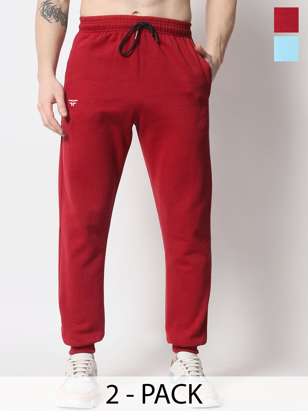FFLIRTYGO Men Pack Of 2 Mid-Rise Joggers-picture-21