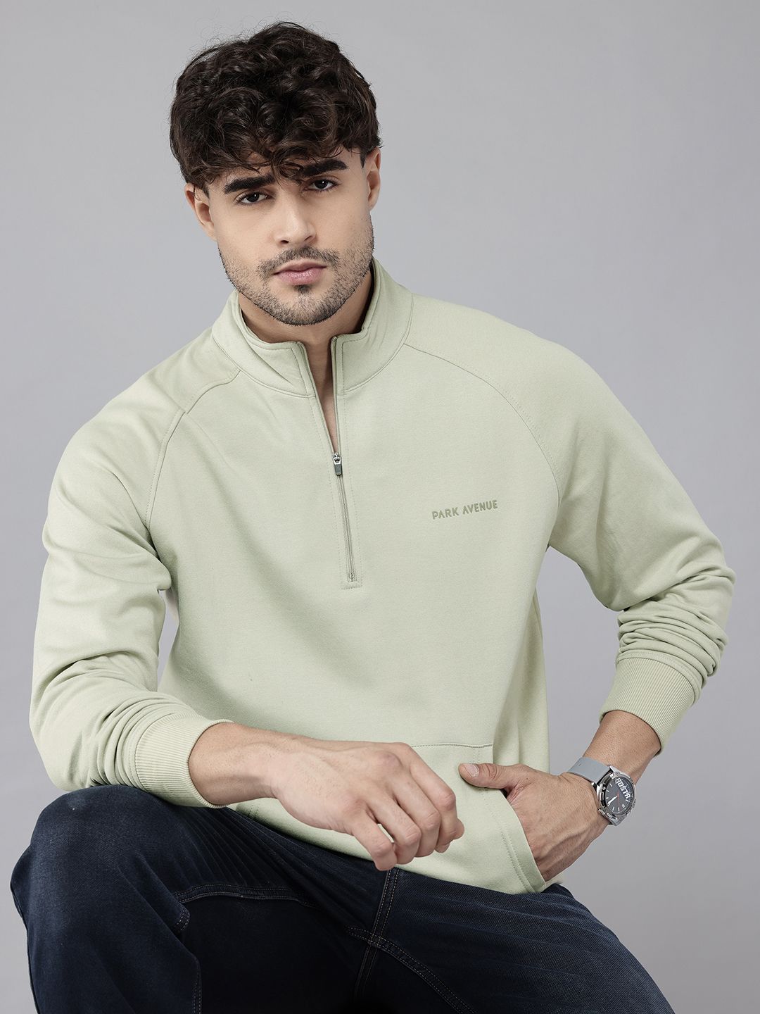 Park Avenue Solid Mock Collar Pullover-picture-26