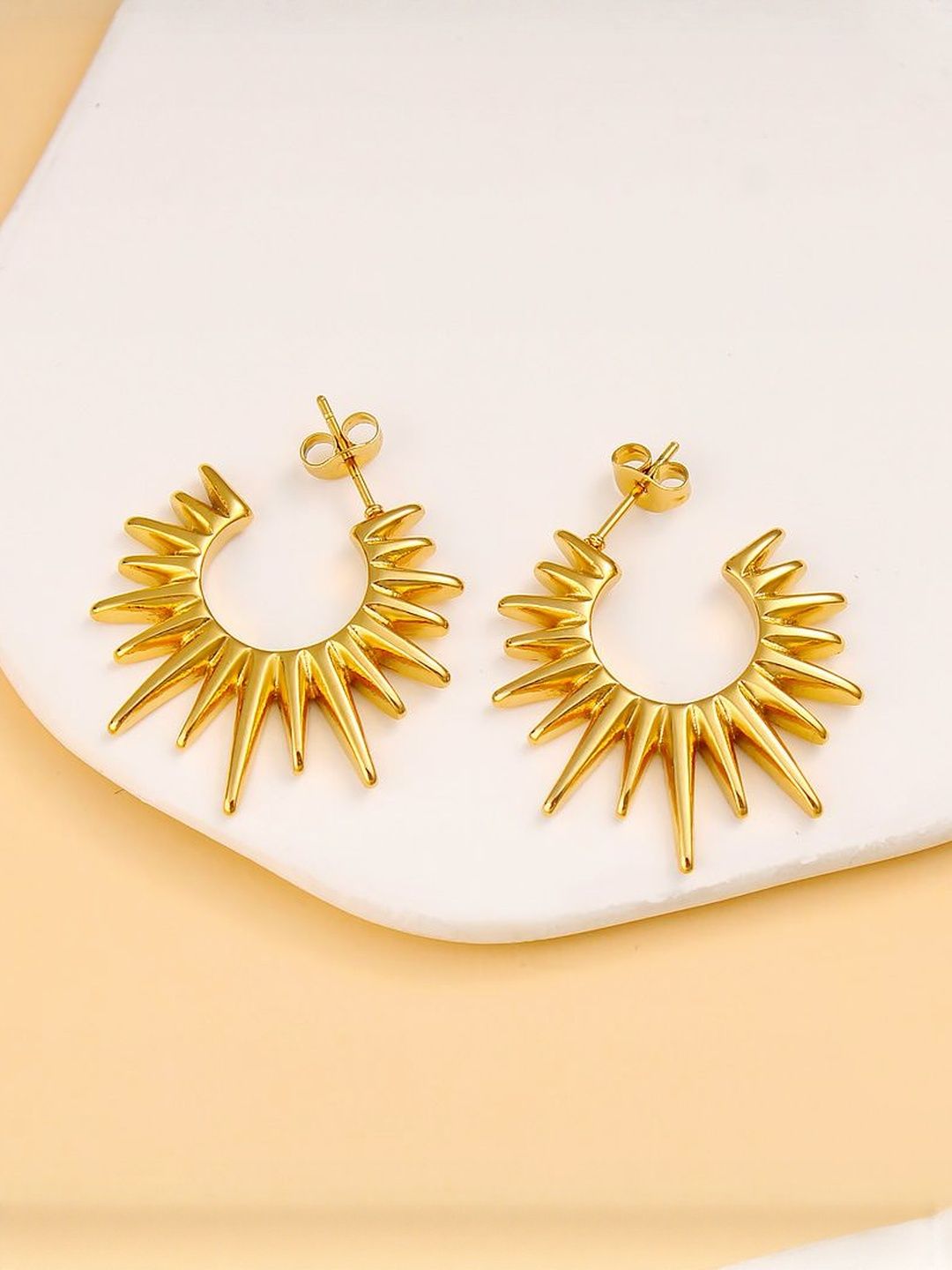 DIVASTRI Contemporary Half Hoop Earrings-picture-35