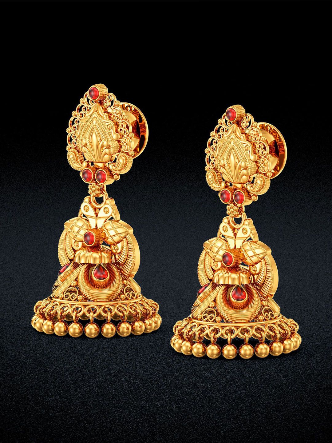 Joyalukkas 22Kt Gold Drop Earring-picture-40