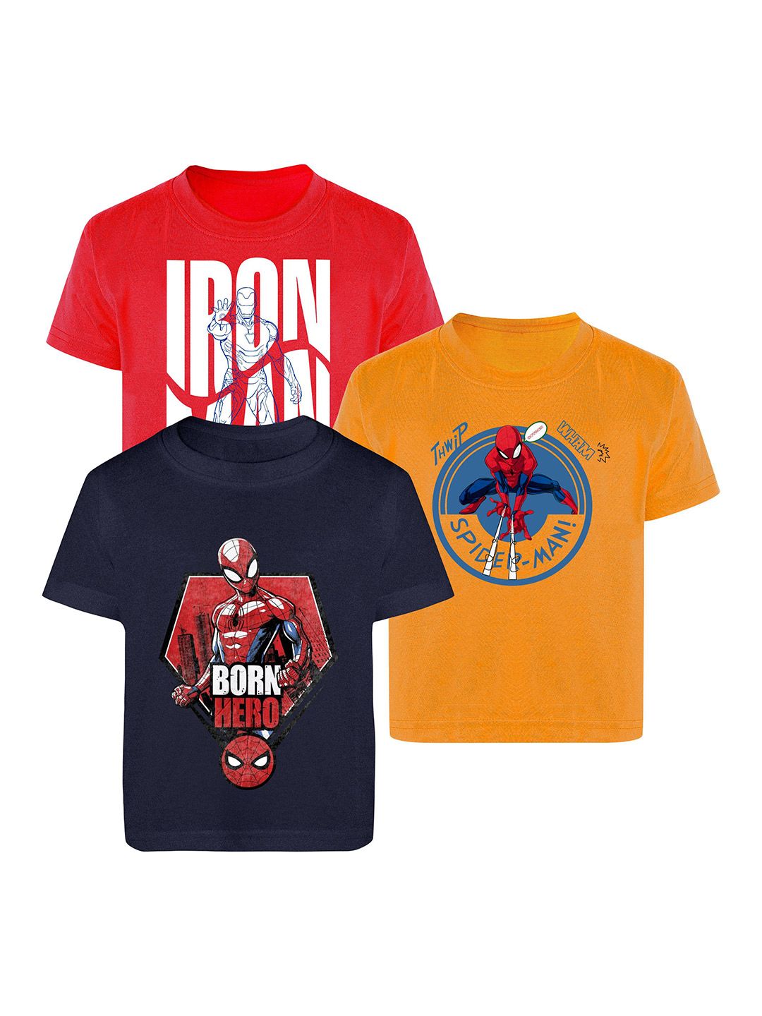 Marvel by Miss and Chief Boys Pack of 3 Tshirts-picture-31