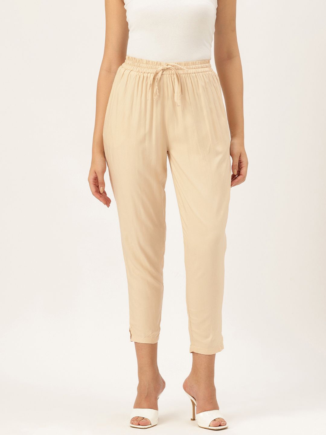 AMUKTI Women Pencil High-Rise Cigarette Trousers-picture-12