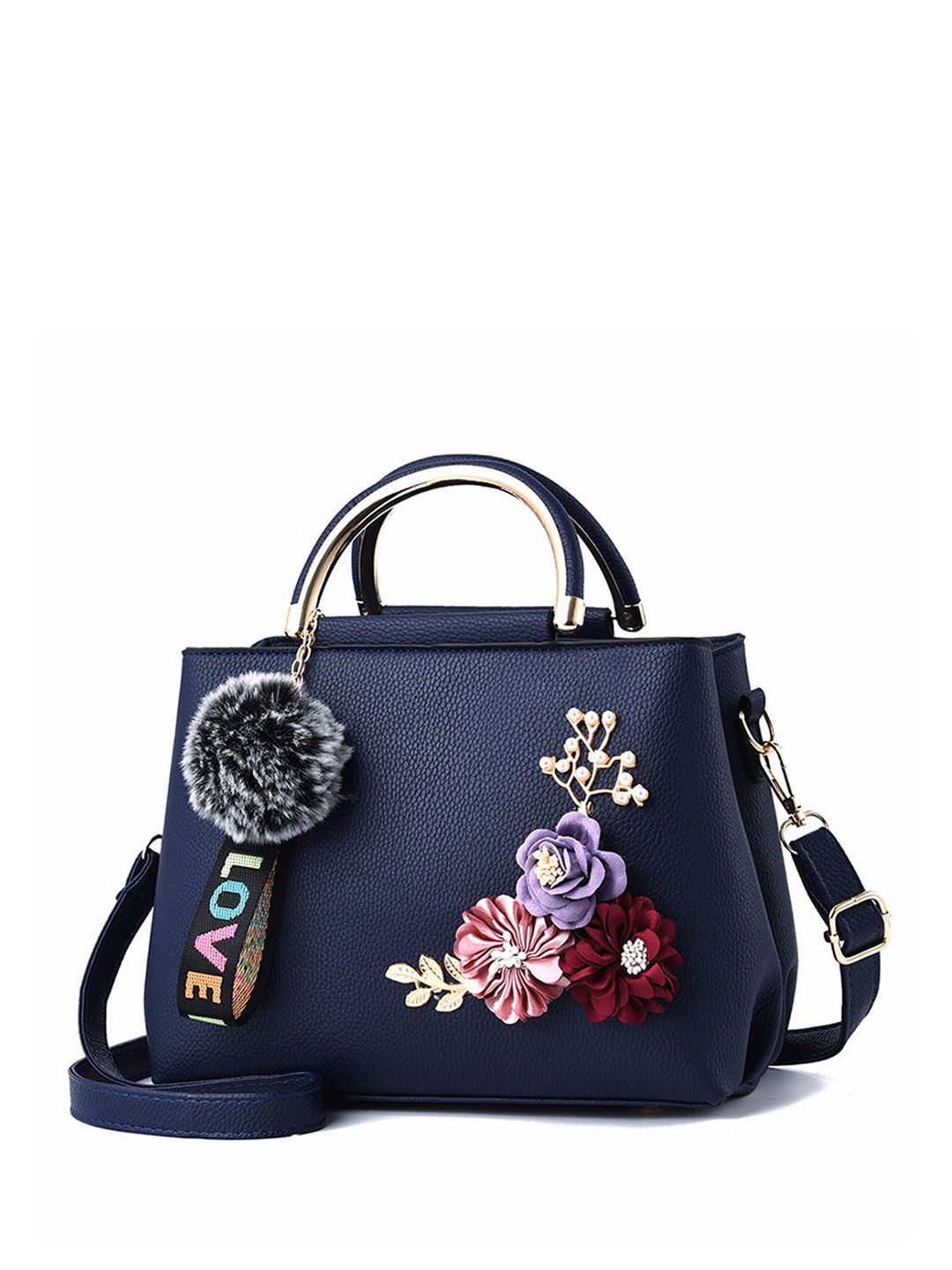 StyleCast Women Floral Self Design Handheld Bag with Two Handles-picture-37