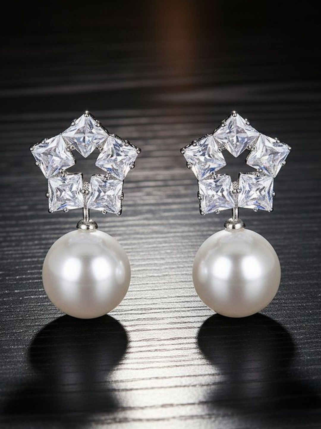 DressBerry Star Shaped Anti Tarnish Drop Earrings-picture-28