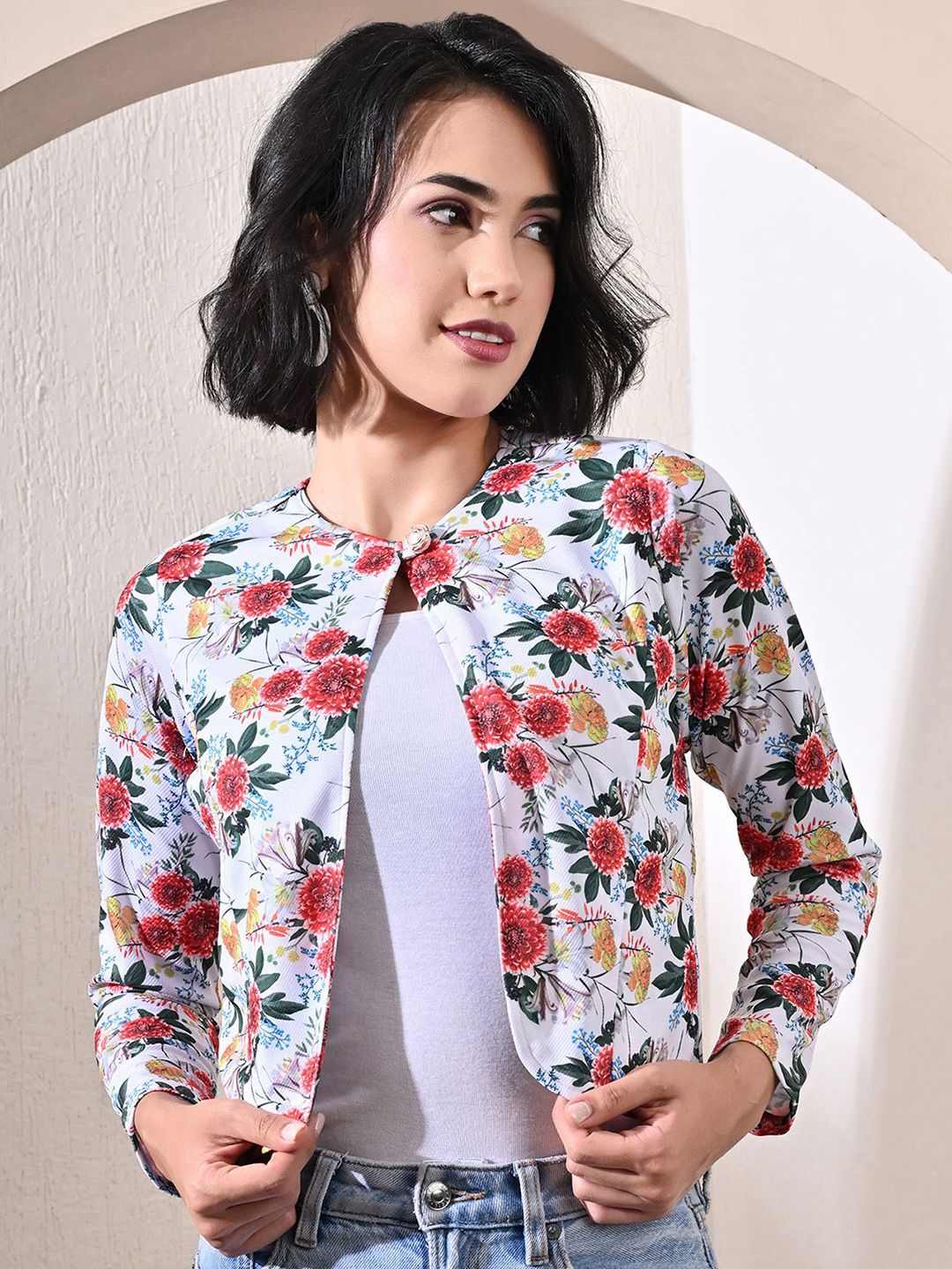 Lihana Printed Open Front Shrug-picture-20