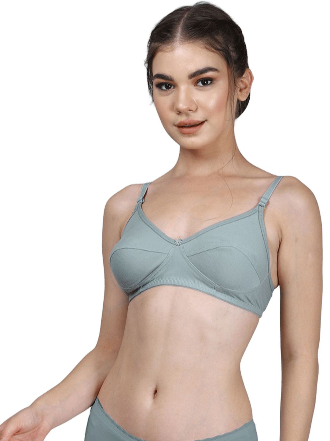 HERE&NOW Women Solid Non Padded Medium Coverage Bra-picture-18