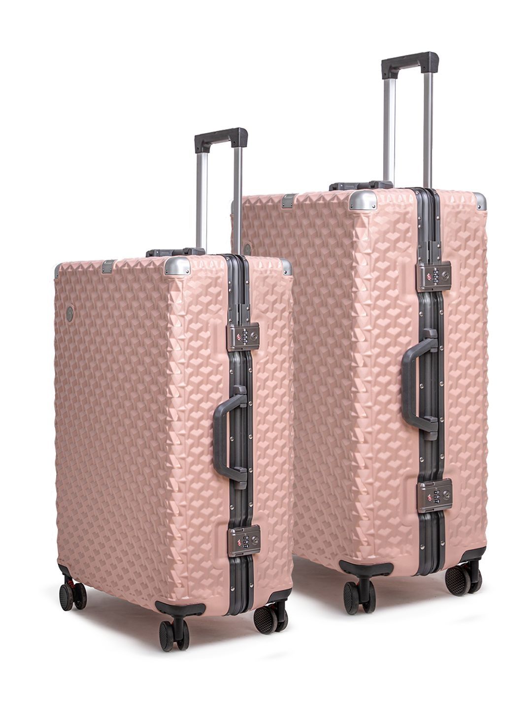 CLUB HACHI Cubex Set Of 2 Textured Hard-Sided 360-Degree Rotation Trolley Bag-picture-17