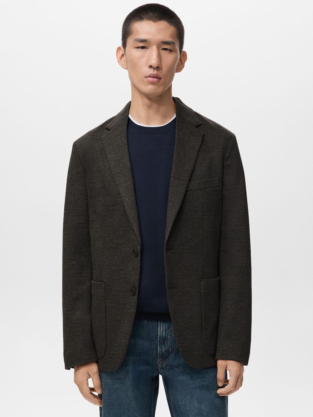 MANGO MAN Notched Lapel Single-Breasted Blazer-picture-42