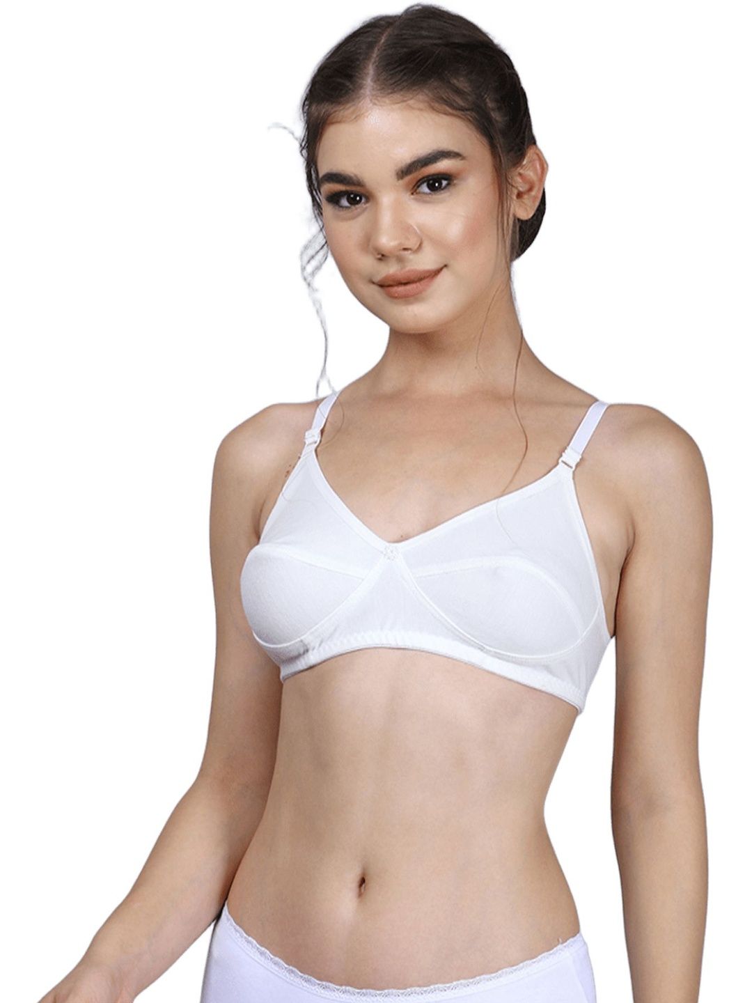HERE&NOW Cotton Medium Coverage Cut and Sew Bra-picture-18