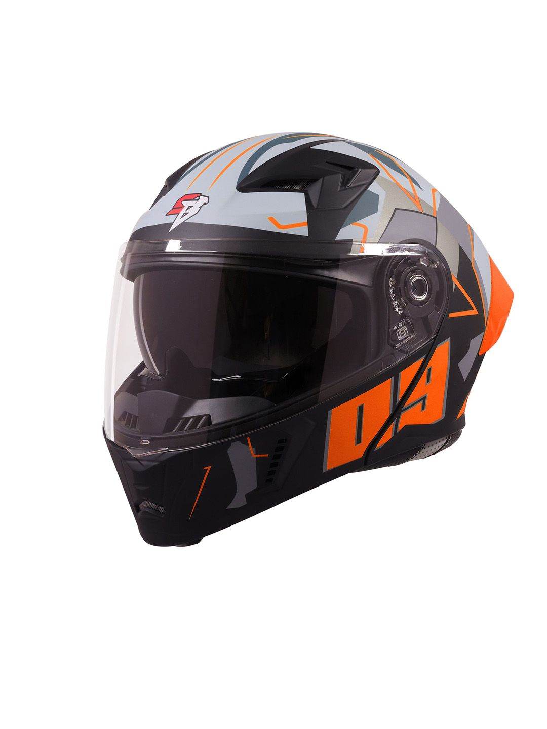 Steelbird Steel Anti-Scratch ISI Certified Flip Up Motorbike Riding Helmet-picture-54