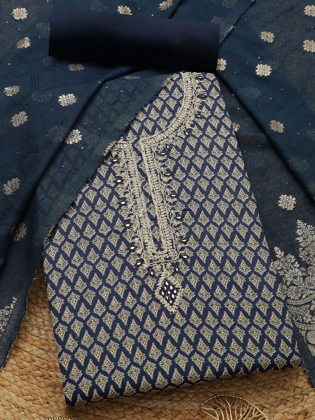 Soch Printed Unstitched Dress Material-picture-27