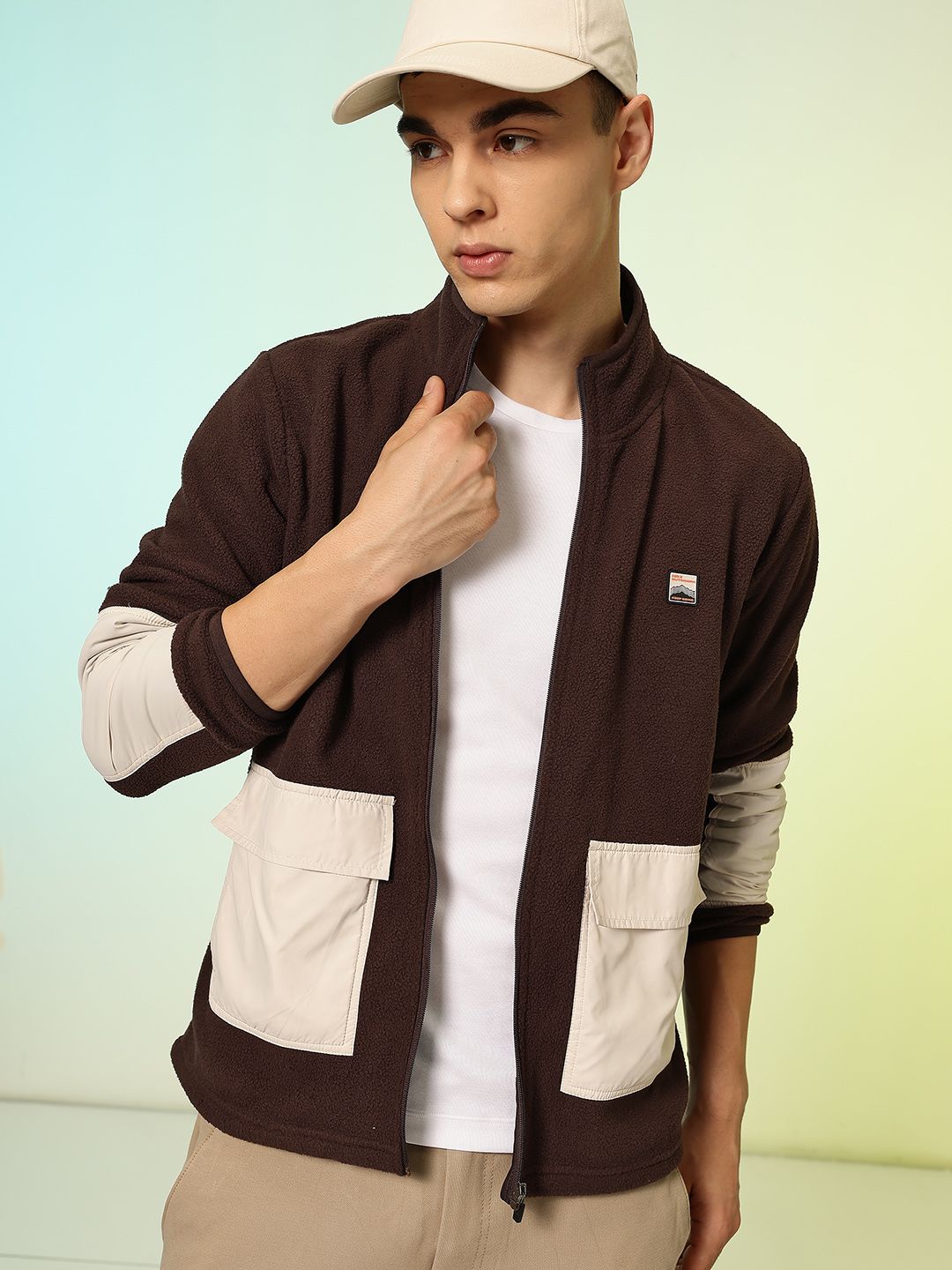 HRX by Hrithik Roshan Colourblocked Contrast Pocket Outdoor Sweatshirt-picture-26