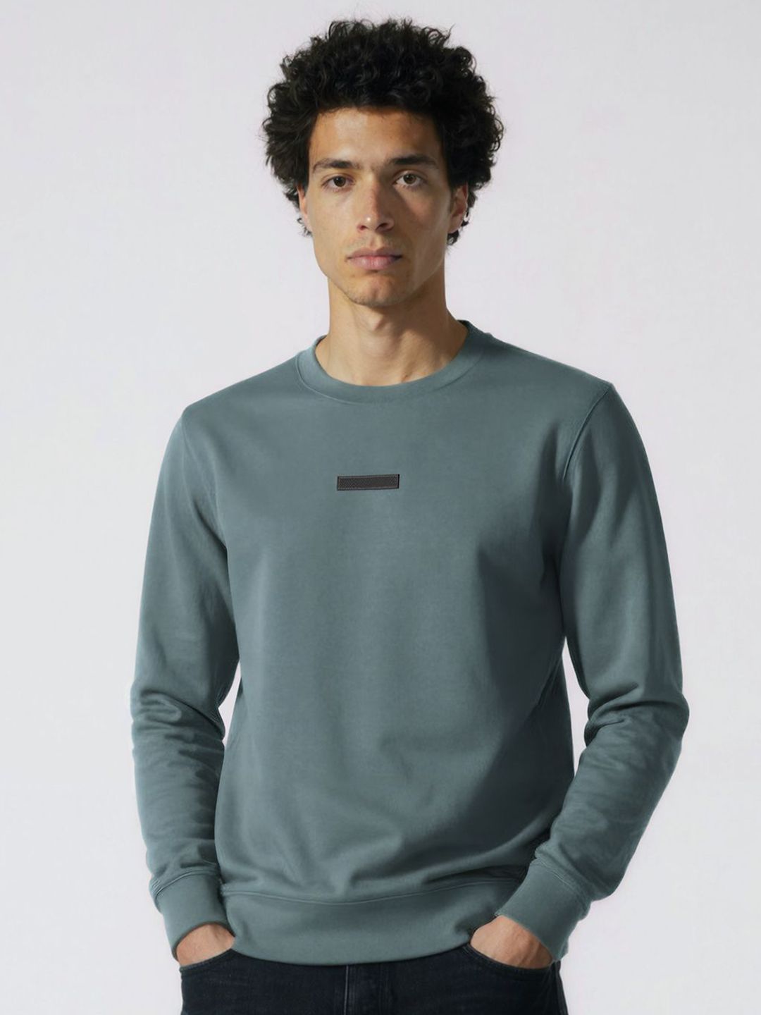 DAMENSCH Men Solid Full Sleeve Round Neck Sweatshirts-picture-25