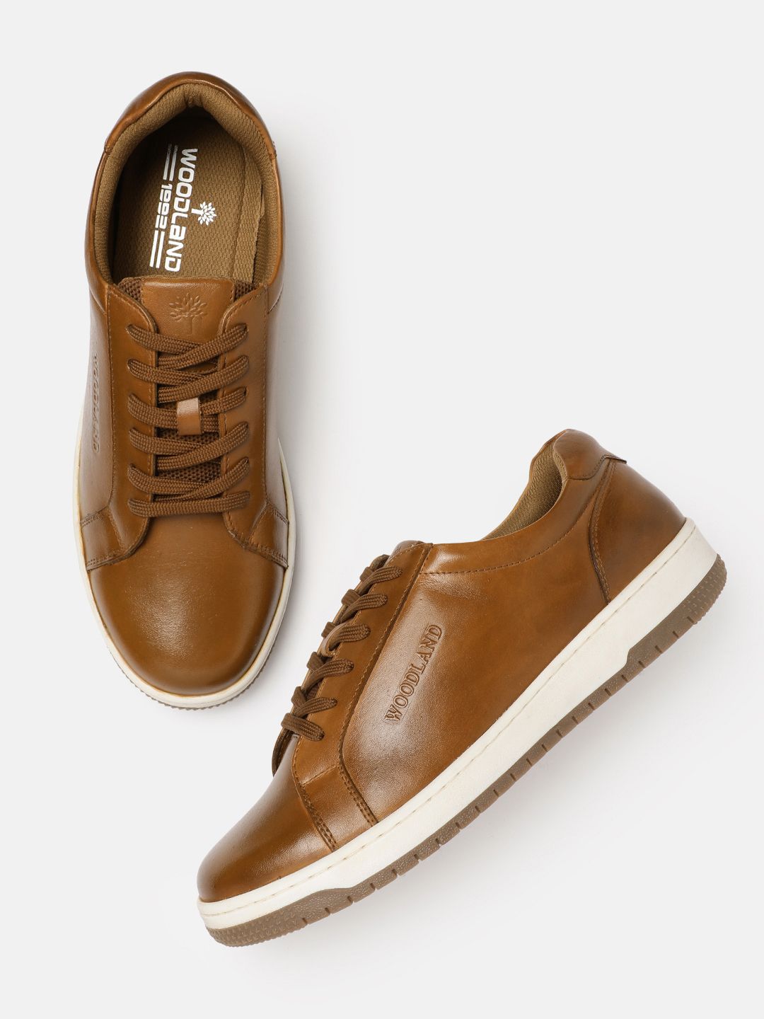 Woodland Men Leather Sneakers-picture-21