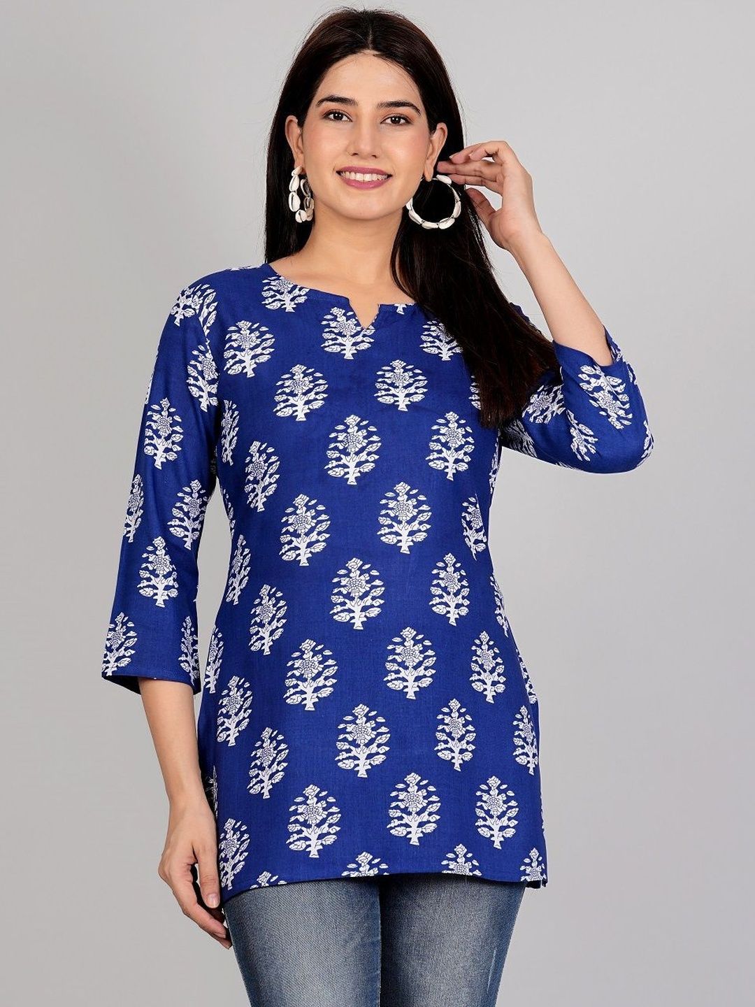 GOBYA Ethnic Printed Regular Top-picture-49