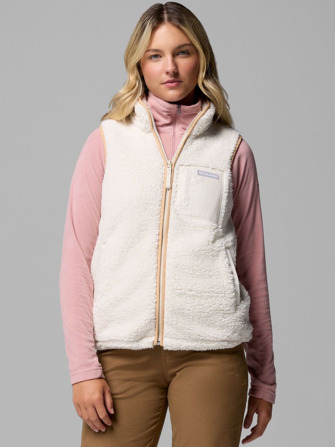 Columbia West Bend Vest II Stand Collar Sherpa Jacket-image-26