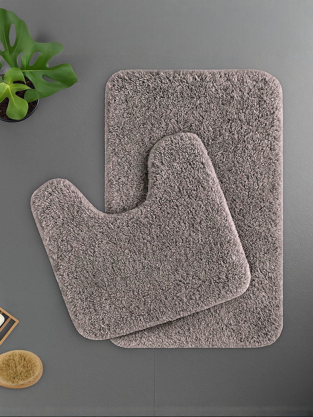 LUXEHOME INTERNATIONAL 2Pcs Coffee-Brown Anti-Skid Water-Absorbent 2800-GSM Bath Rugs-image-47