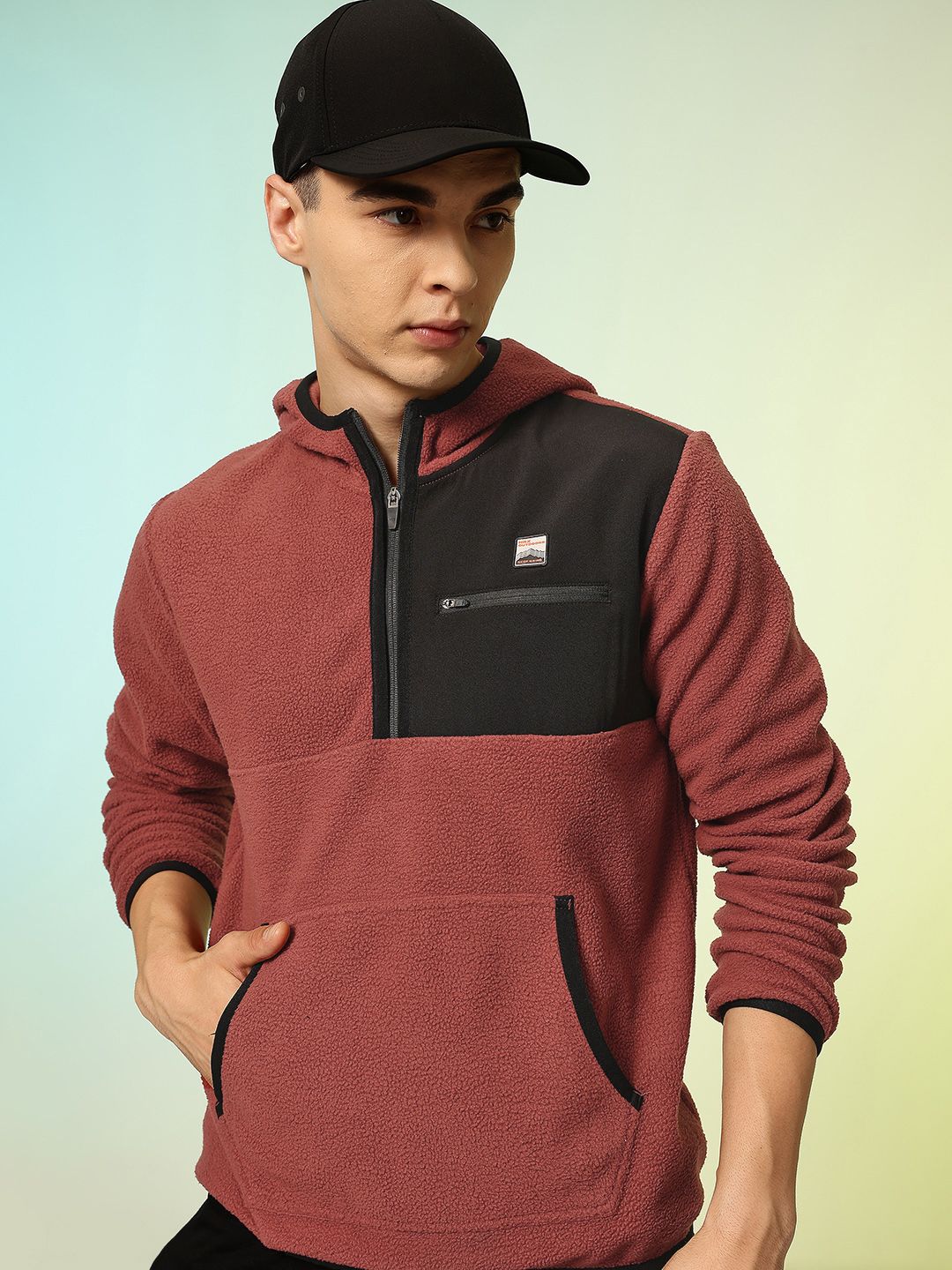 HRX by Hrithik Roshan Fleece Hooded Outdoor Sweatshirt-image-40