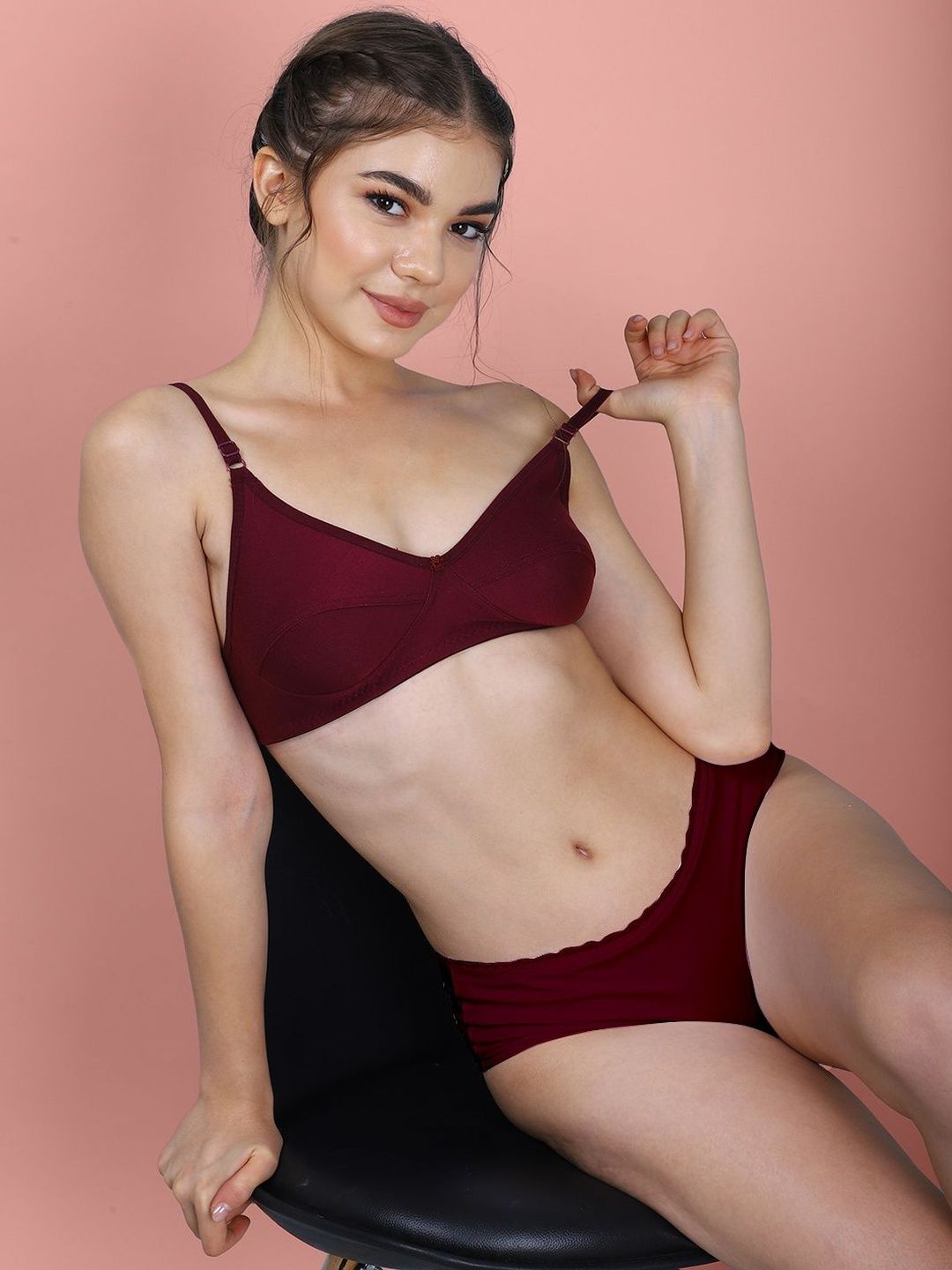 HERE&NOW Medium Coverage Non Padded Everyday Bra-picture-49