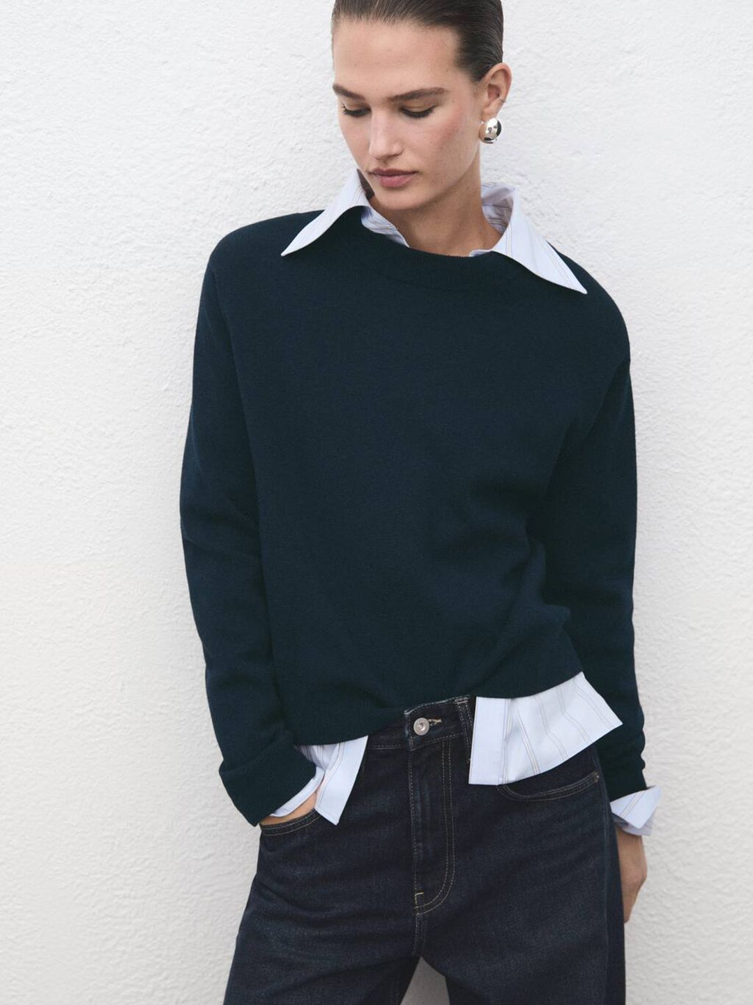 MANGO Round Neck Knitted Pullover-picture-17