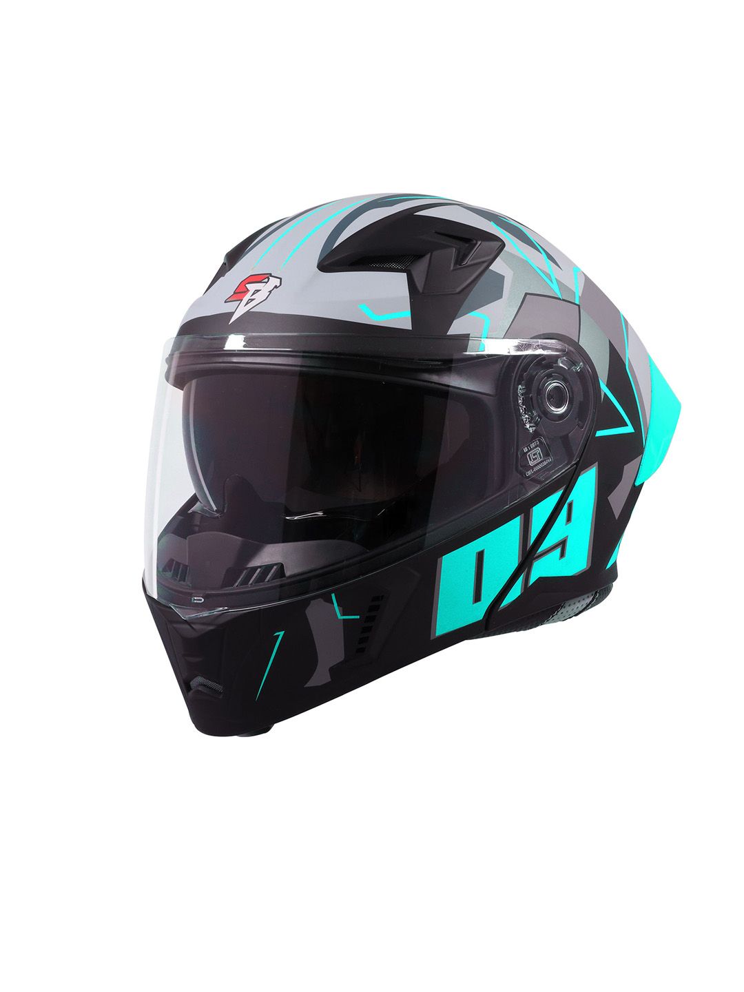 Steelbird Men Anti-Scratch ISI Certified Flip Up Motorbike Helmet