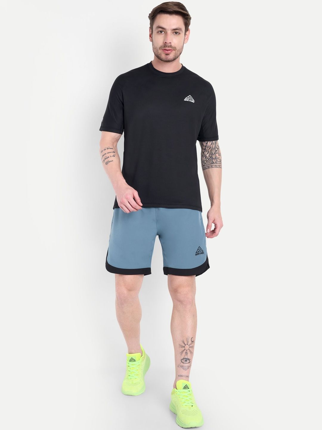 GRITPRO Men Mid-Rise Regular Fit Shorts-image-0