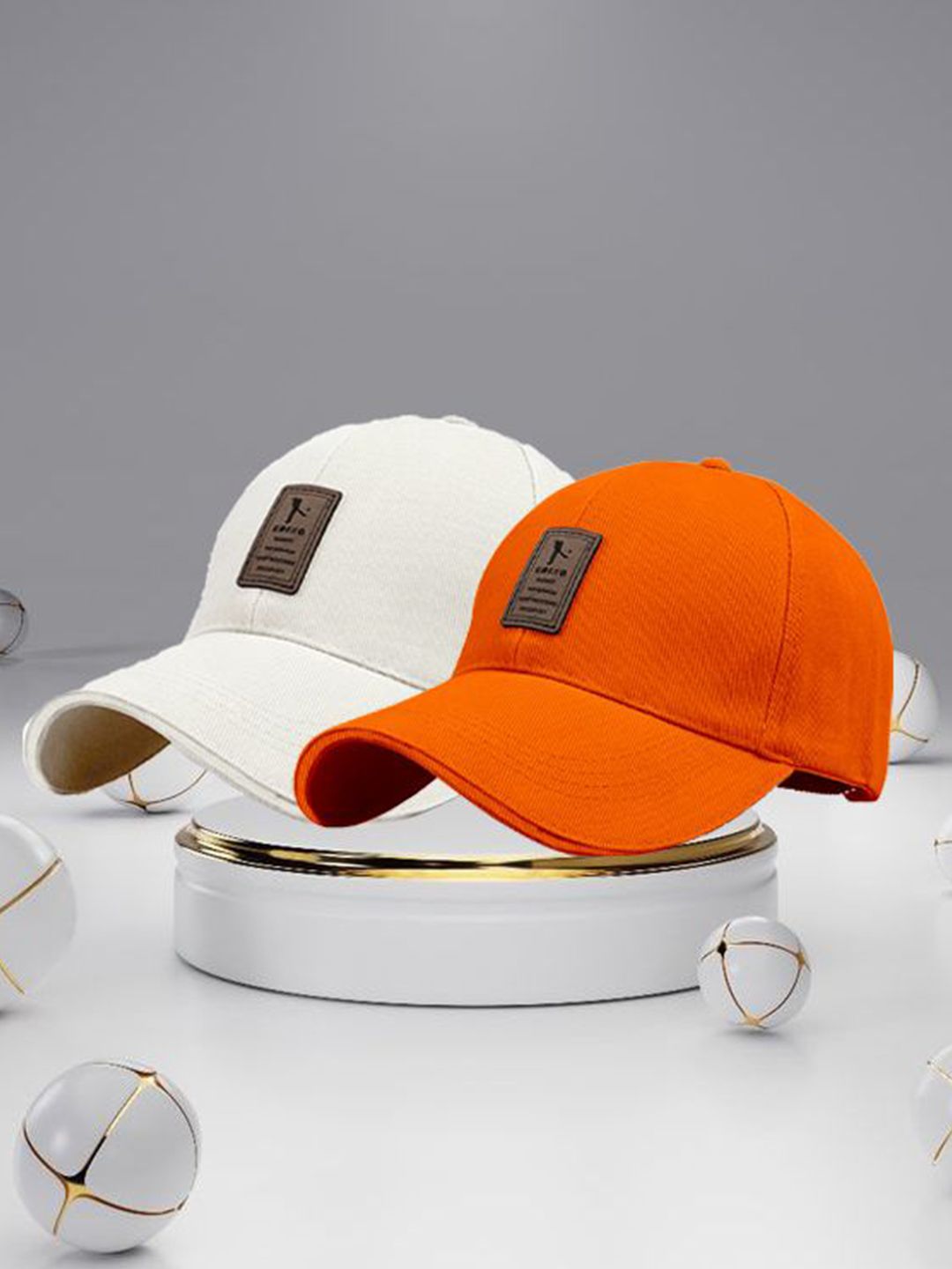 ALAMOS Men Pack Of 2 Self Design Baseball Cap-picture-15
