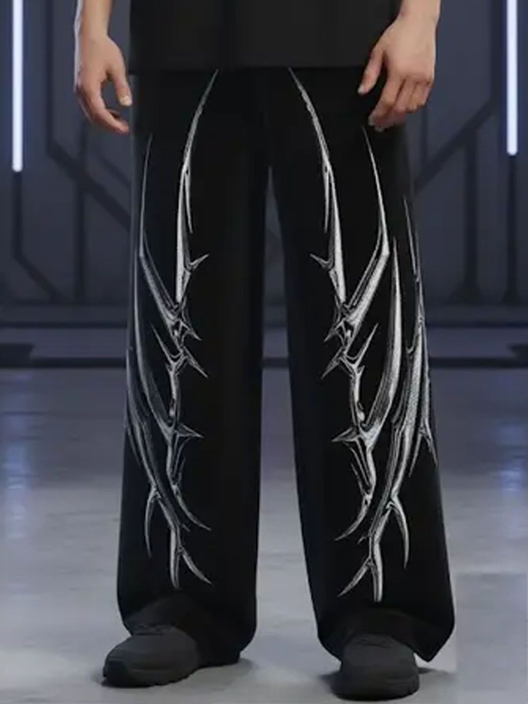 CLOTHY Men Printed Mid Rise Trouser-picture-41