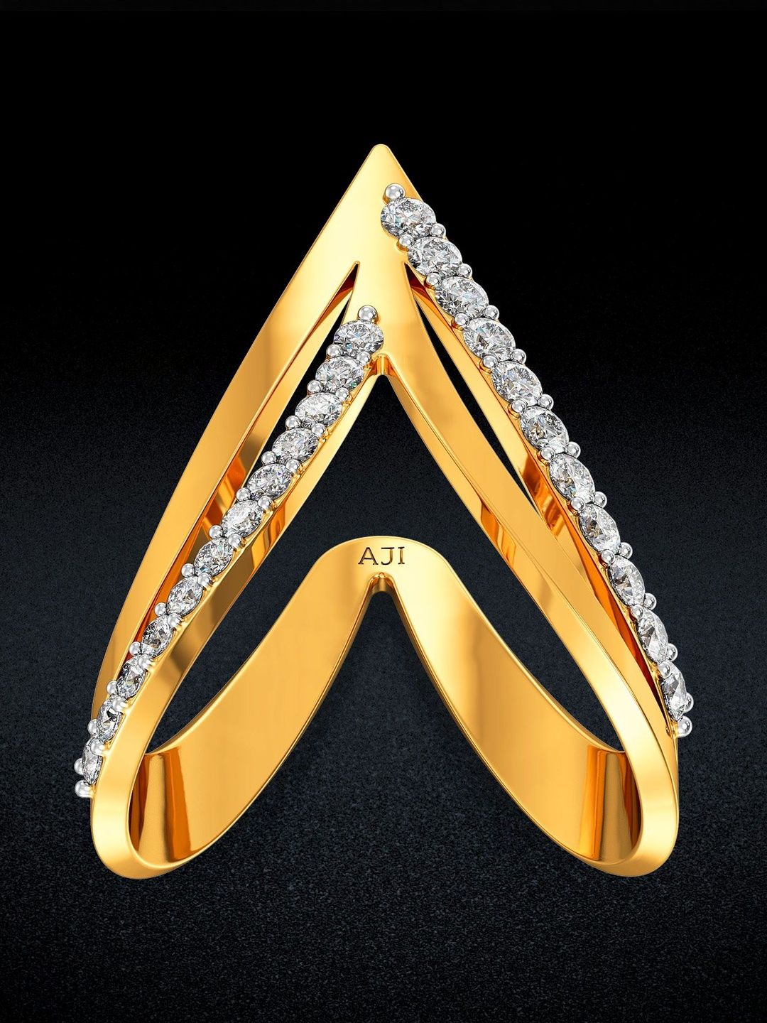 Joyalukkas Women 22Kt Gold Majestic Vanki Essence Finger Ring - 4.078 g-image-19