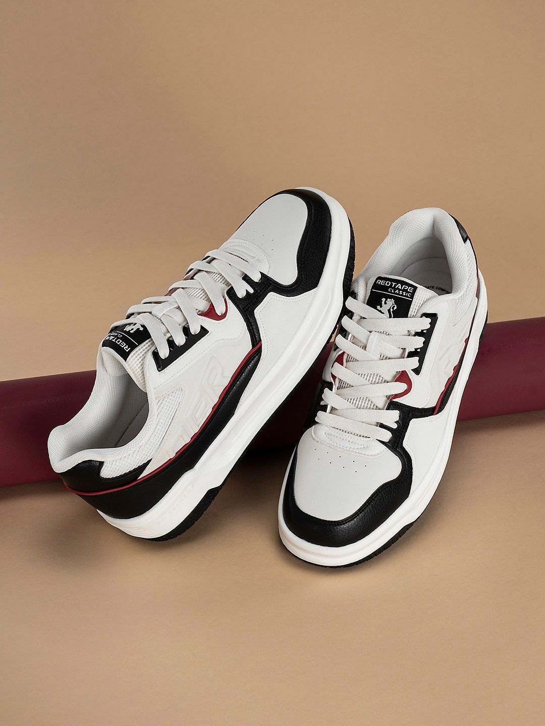 Red Tape Men Colourblocked PU Sneakers-picture-27