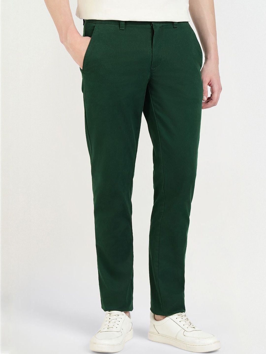 GANT Men Relaxed Slim Fit Mid-Rise Cotton Chinos Trouser-picture-29