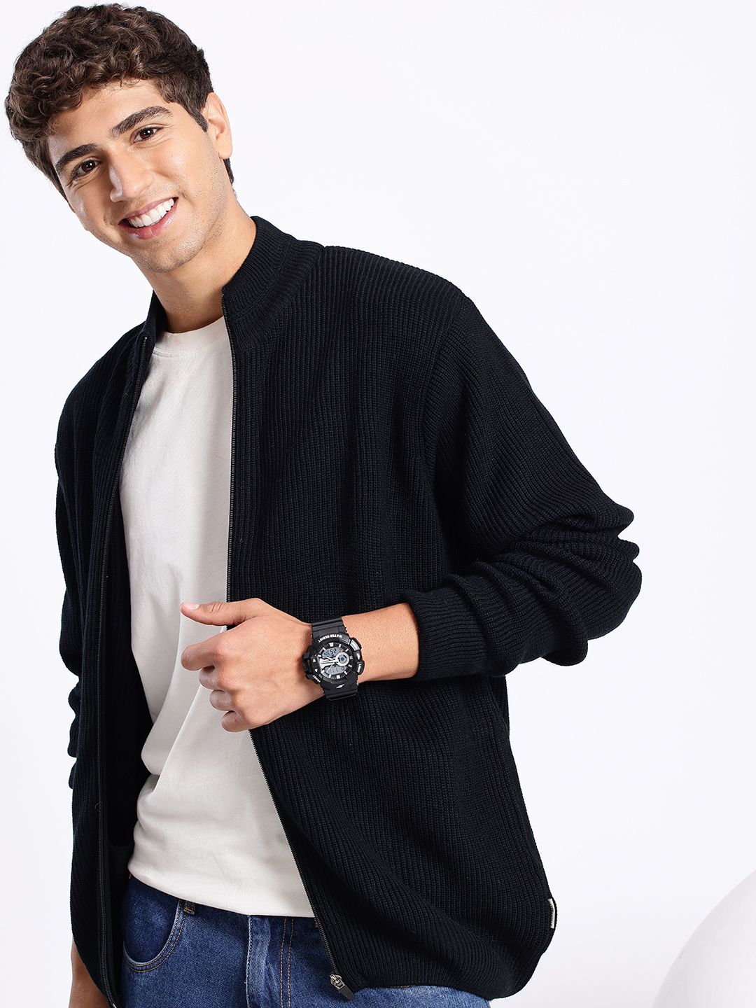 Aeropostale Mock Collar Knitted Sweatshirt-picture-30