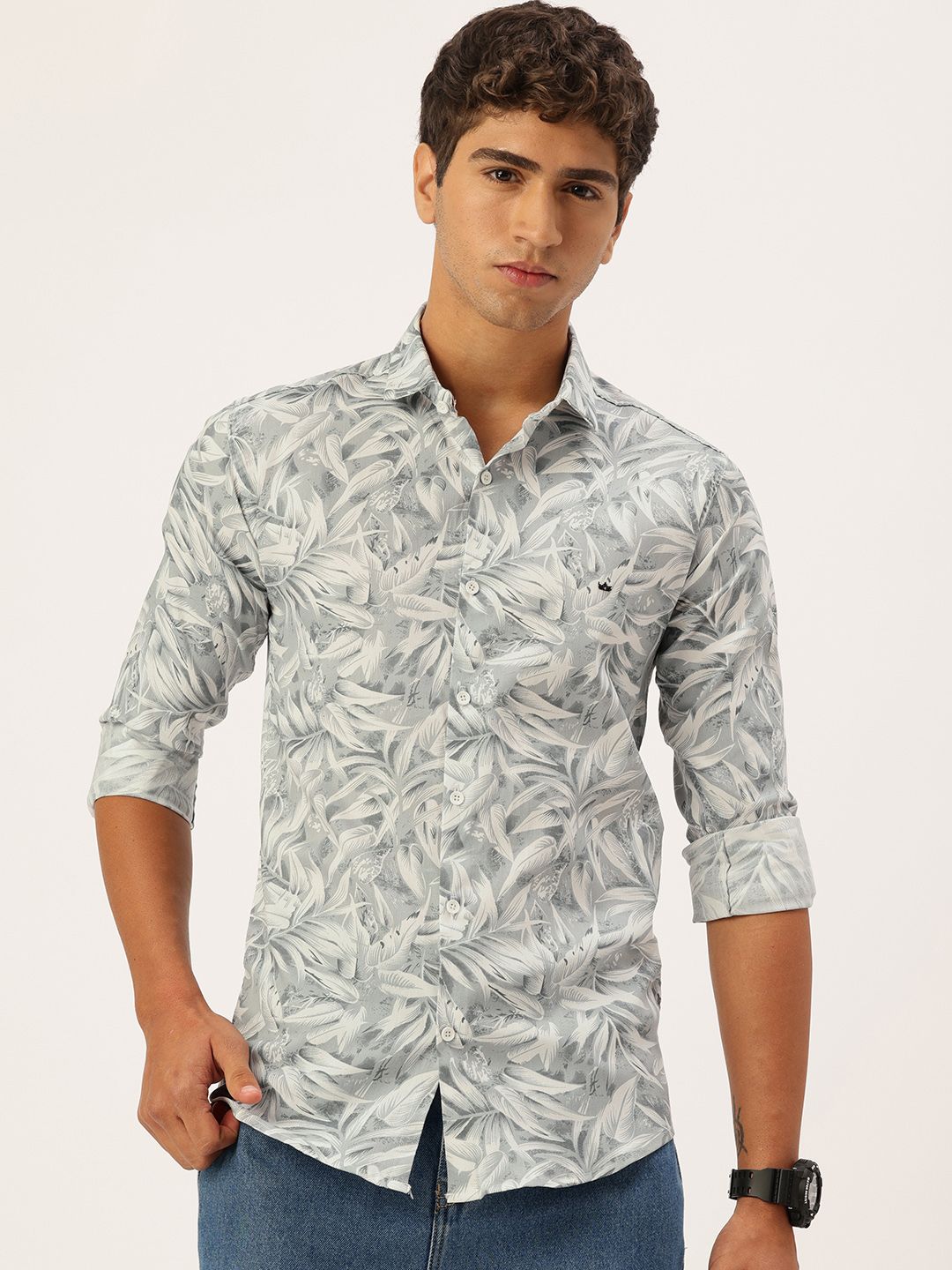 FIFTY TWO Tropical Printed Casual Shirt-picture-2