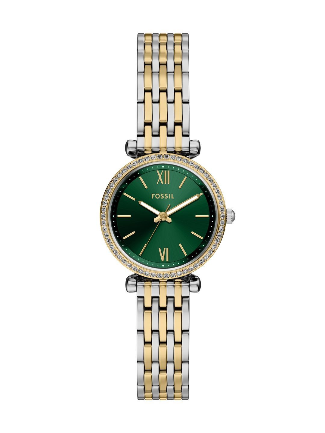 Fossil Carlie Women Brass Dial & Stainless Steel Straps Analogue Watch ES5439-image-28