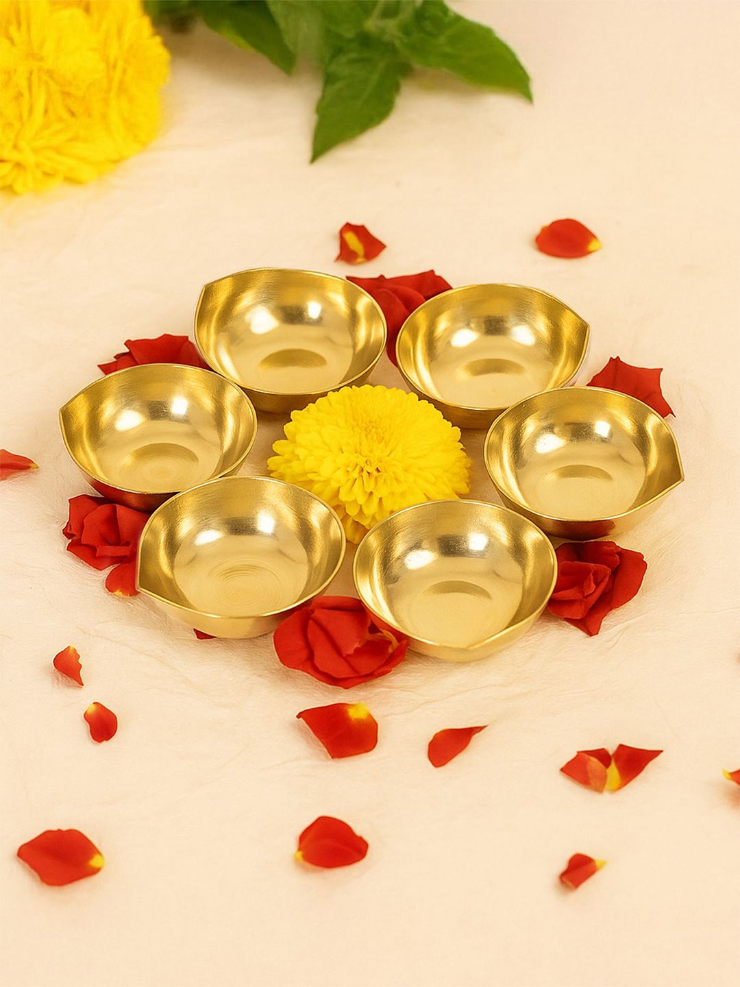 Ekhasa Pure Brass Diya for Puja-picture-25