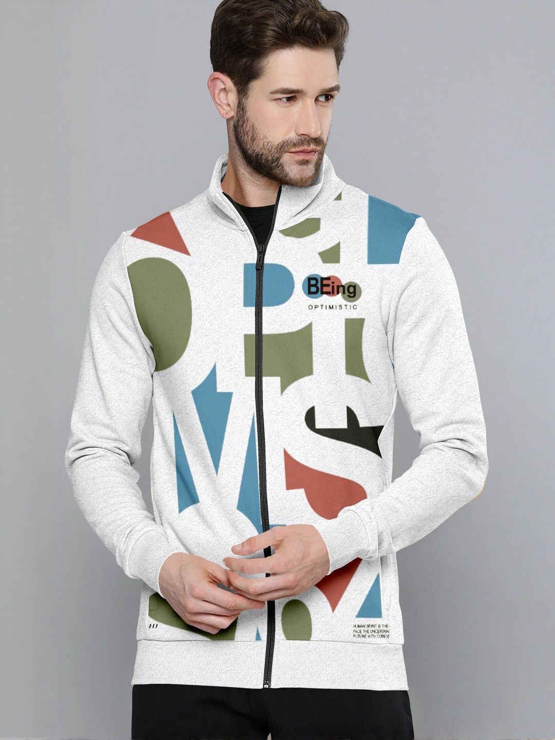 Triptee Men Geometric Printed Tailored Jacket-picture-24