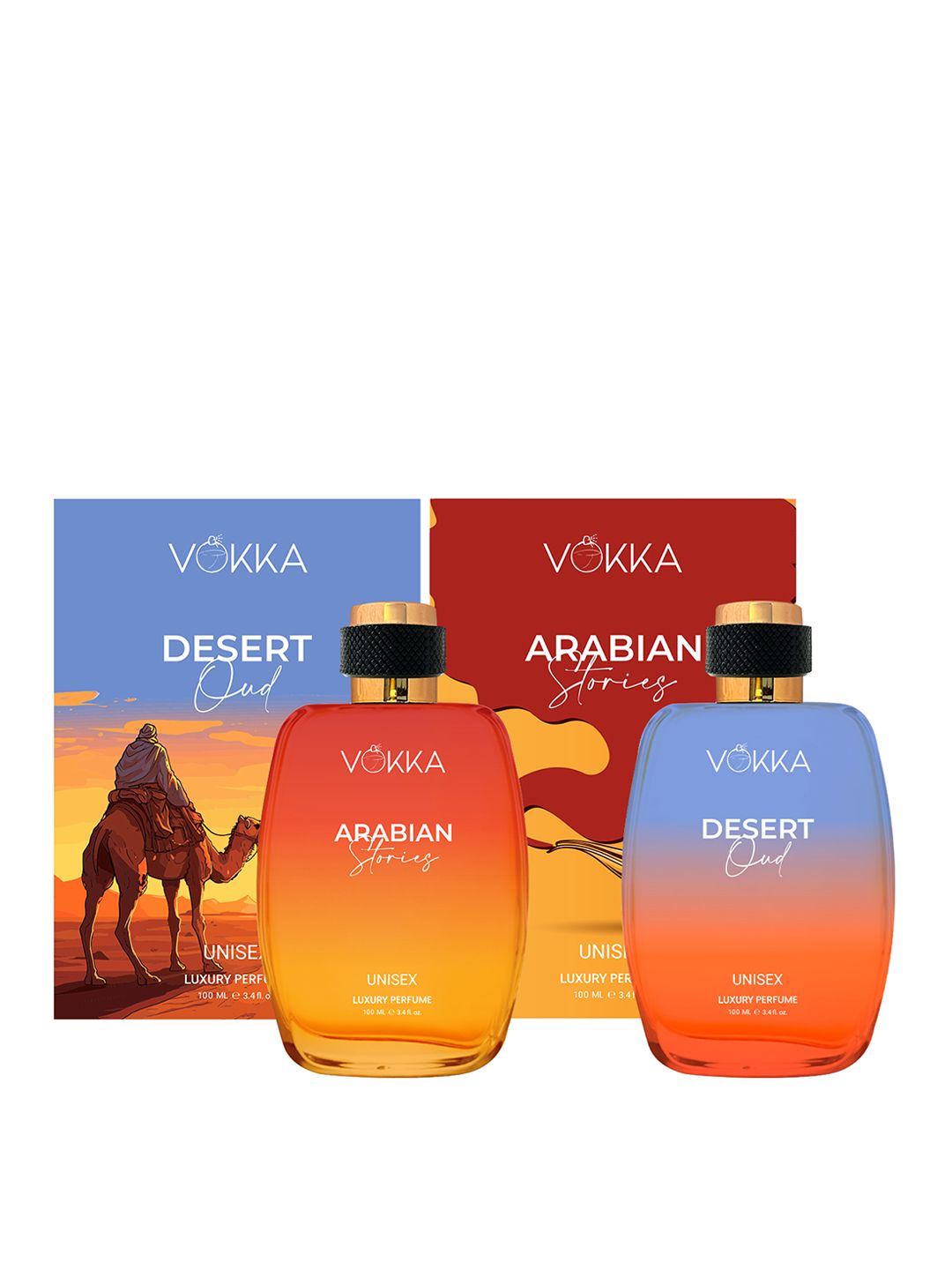 VOKKA Set Of 2 Desert Oud & Arabian Stories Perfume - 100ml Each-picture-33